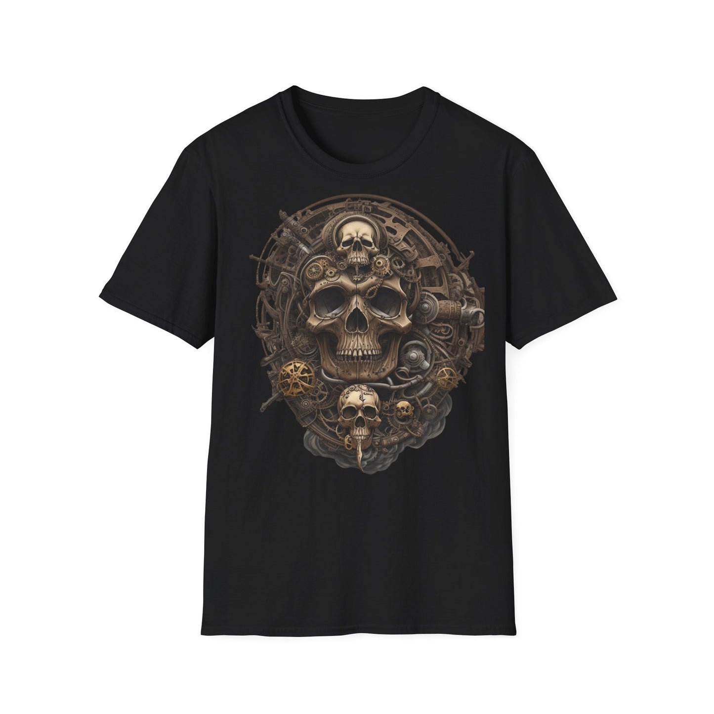 S=T=FU / 006 TSS 001 / Unisex Softstyle T-Shirt / Bronze Skull 01