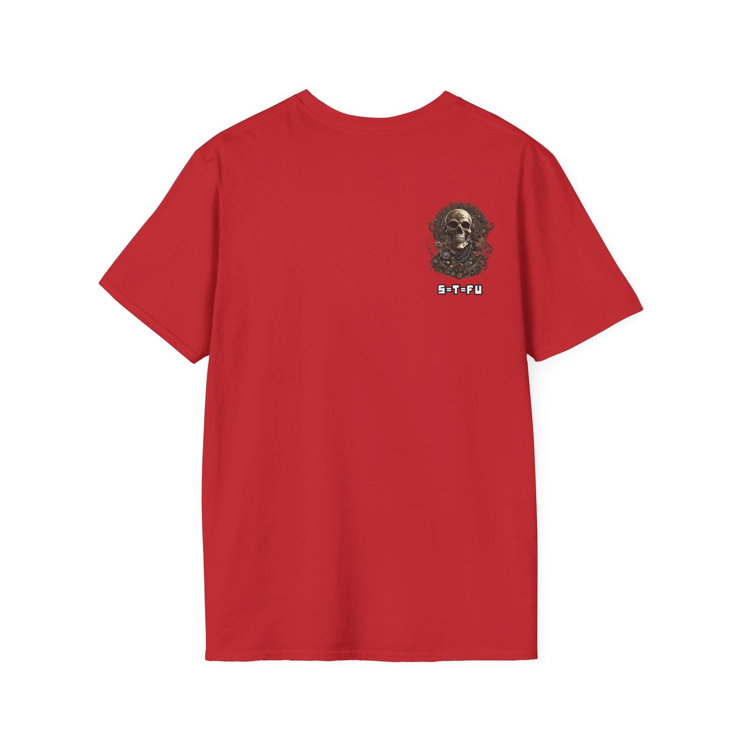 S=T=FU / 006 TSS 001 / Unisex Softstyle T-Shirt / Bronze Skull 01