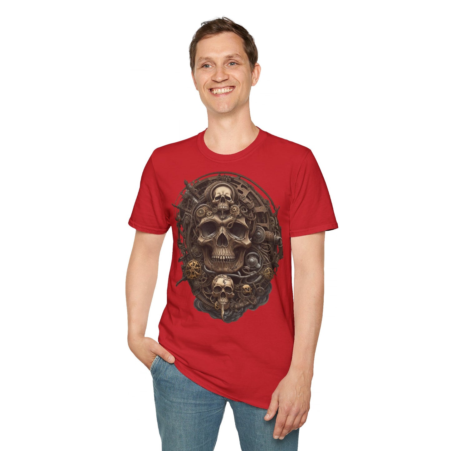 S=T=FU / 006 TSS 001 / Unisex Softstyle T-Shirt / Bronze Skull 01