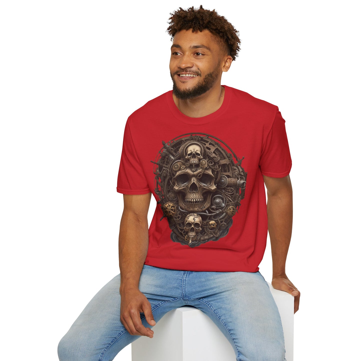 S=T=FU / 006 TSS 001 / Unisex Softstyle T-Shirt / Bronze Skull 01