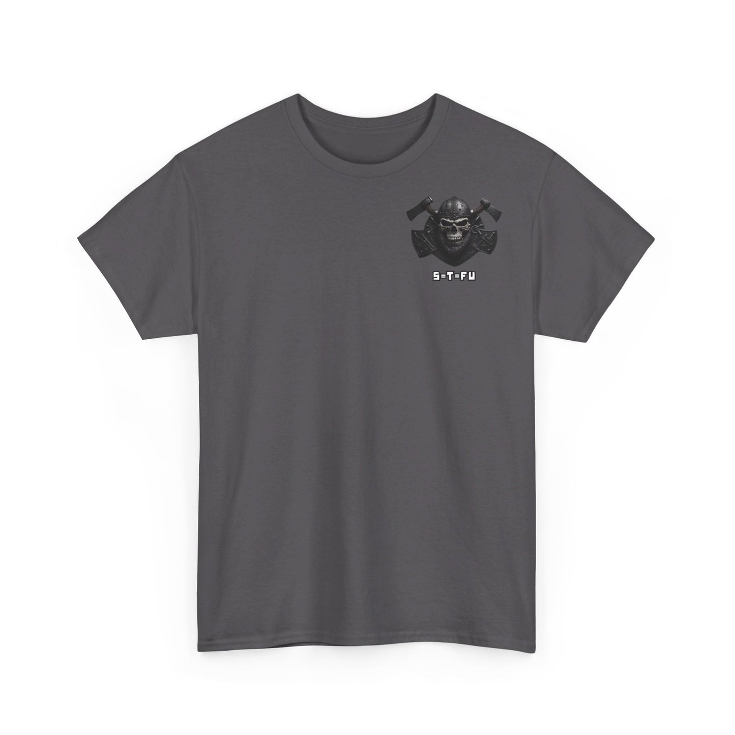 S=T=FU / 001 TSV 001 / Unisex Heavy Cotton Tee / Biker Viking Skull