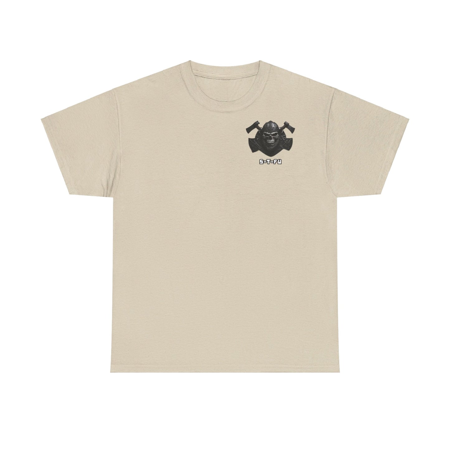 S=T=FU / 001 TSV 001 / Unisex Heavy Cotton Tee / Biker Viking Skull
