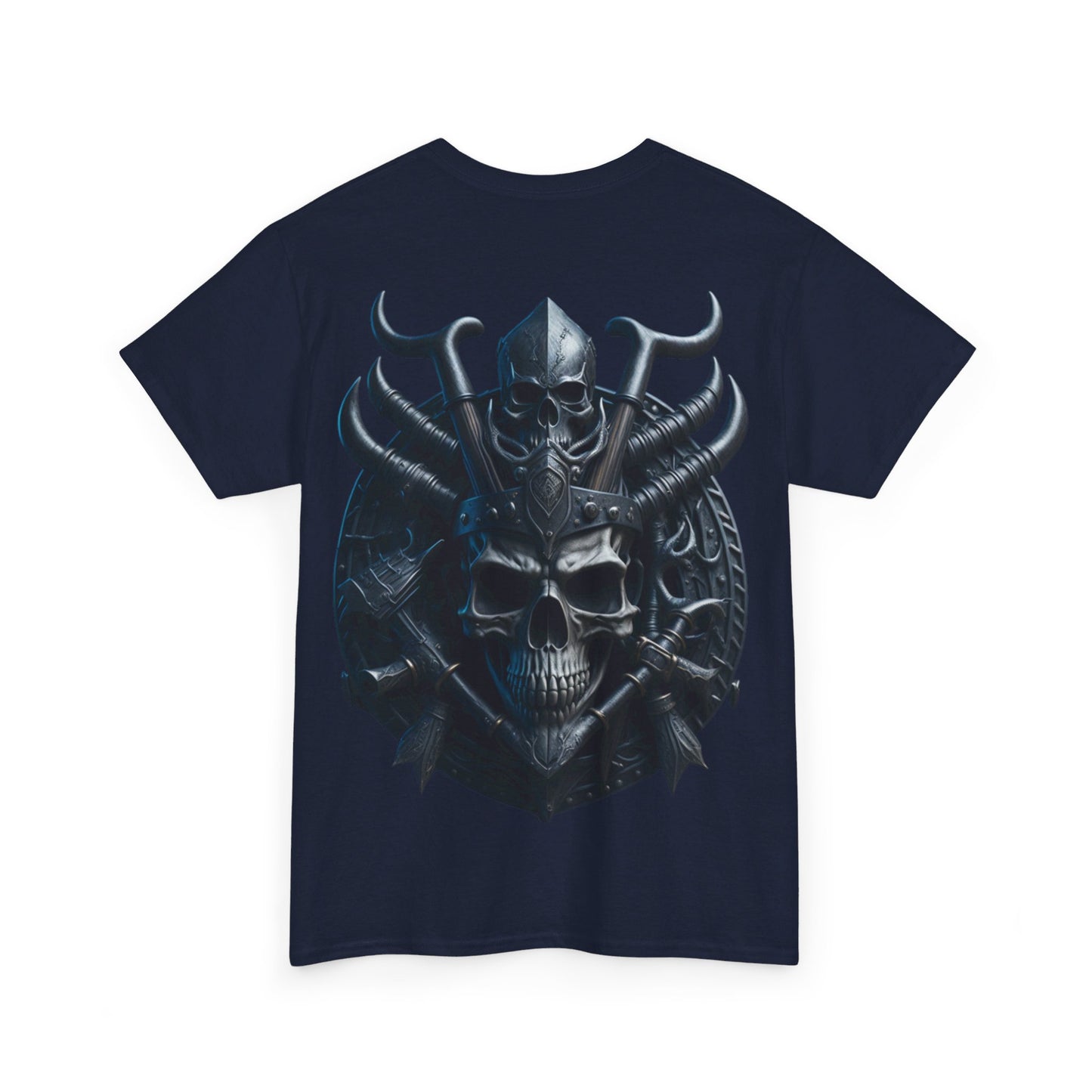 S=T=FU / 001 TSV 001 / Unisex Heavy Cotton Tee / Biker Viking Skull