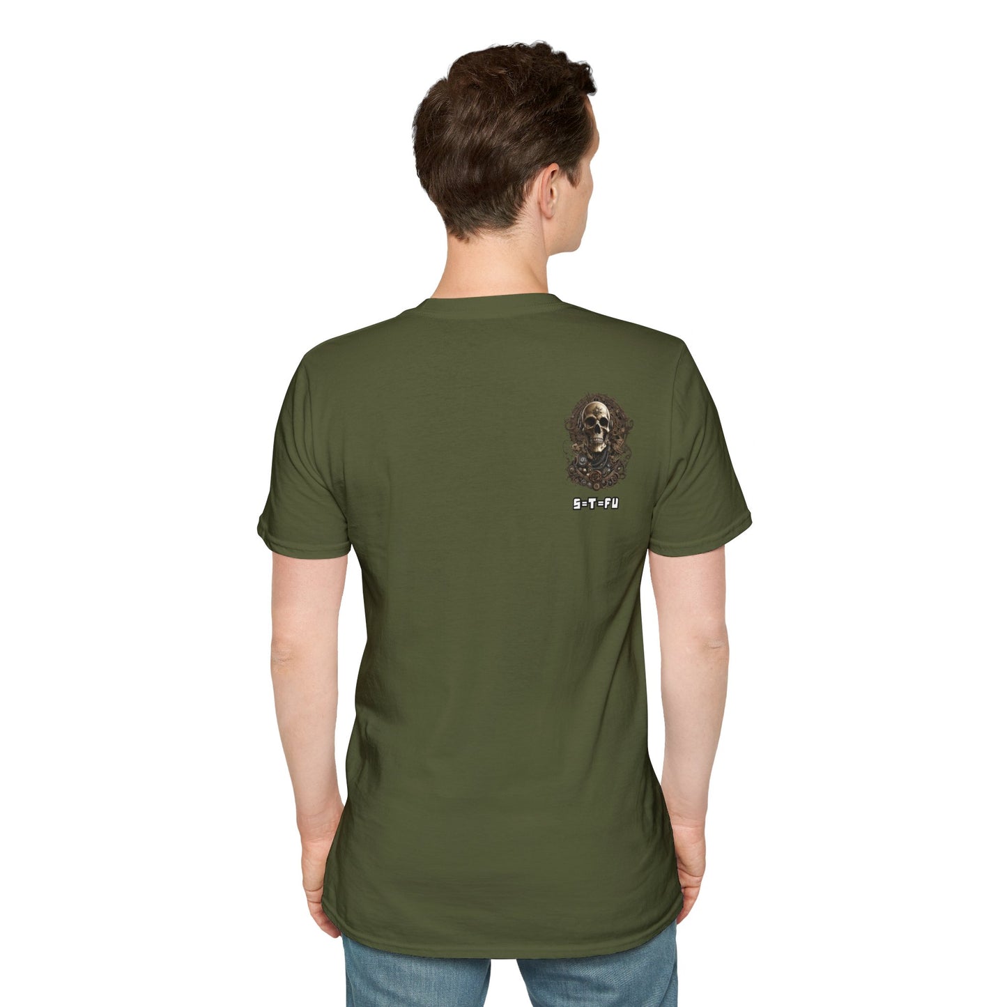 S=T=FU / 006 TSS 001 / Unisex Softstyle T-Shirt / Bronze Skull 01