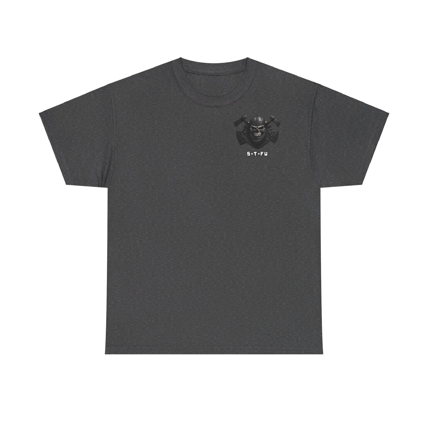 S=T=FU / 001 TSV 001 / Unisex Heavy Cotton Tee / Biker Viking Skull