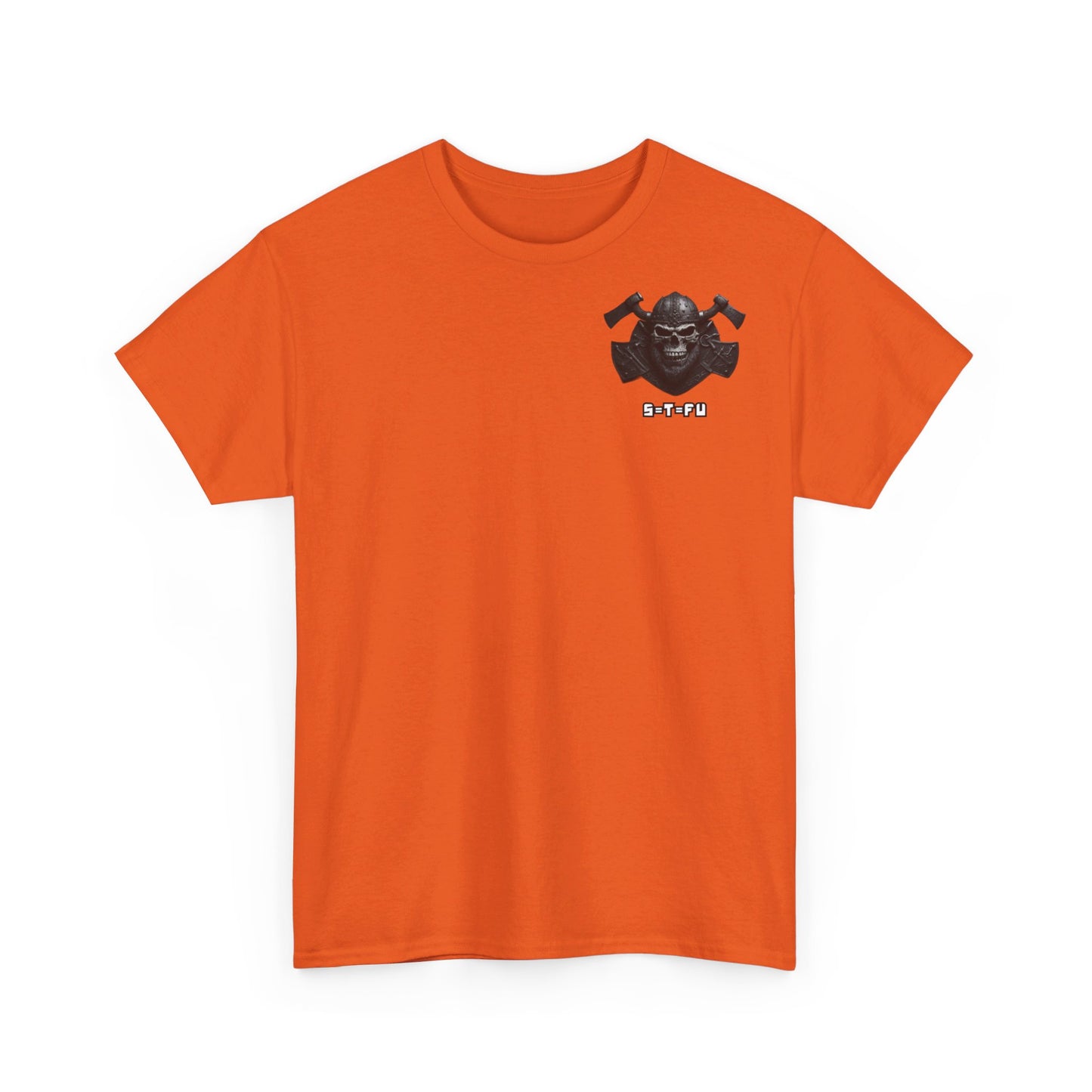S=T=FU / 001 TSV 001 / Unisex Heavy Cotton Tee / Biker Viking Skull