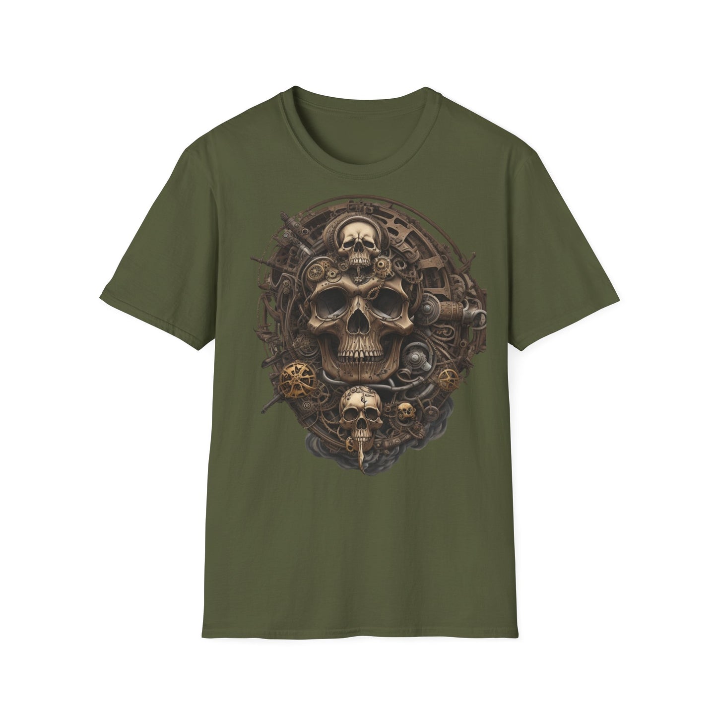 S=T=FU / 006 TSS 001 / Unisex Softstyle T-Shirt / Bronze Skull 01