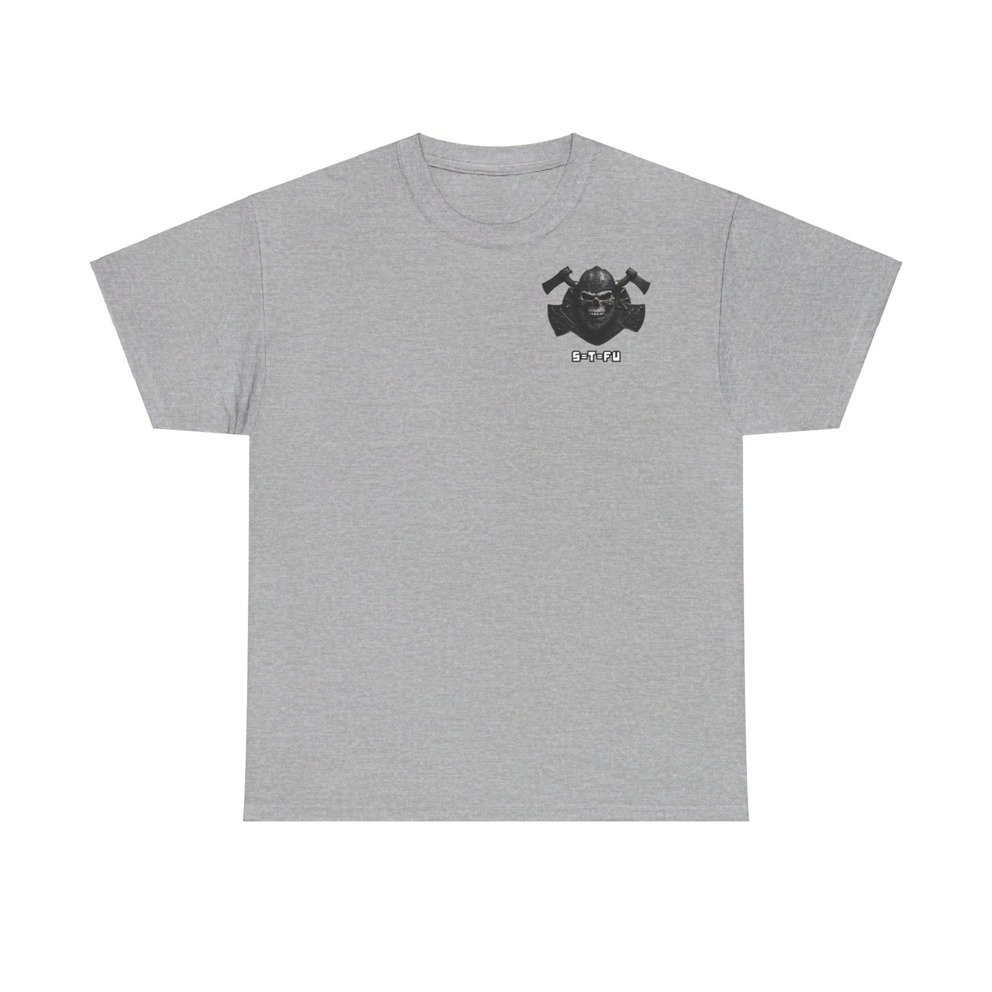 S=T=FU / 001 TSV 001 / Unisex Heavy Cotton Tee / Biker Viking Skull