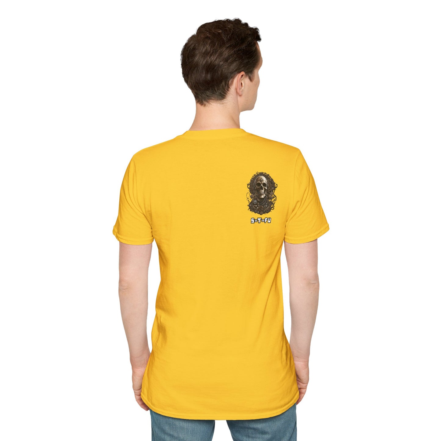 S=T=FU / 006 TSS 001 / Unisex Softstyle T-Shirt / Bronze Skull 01