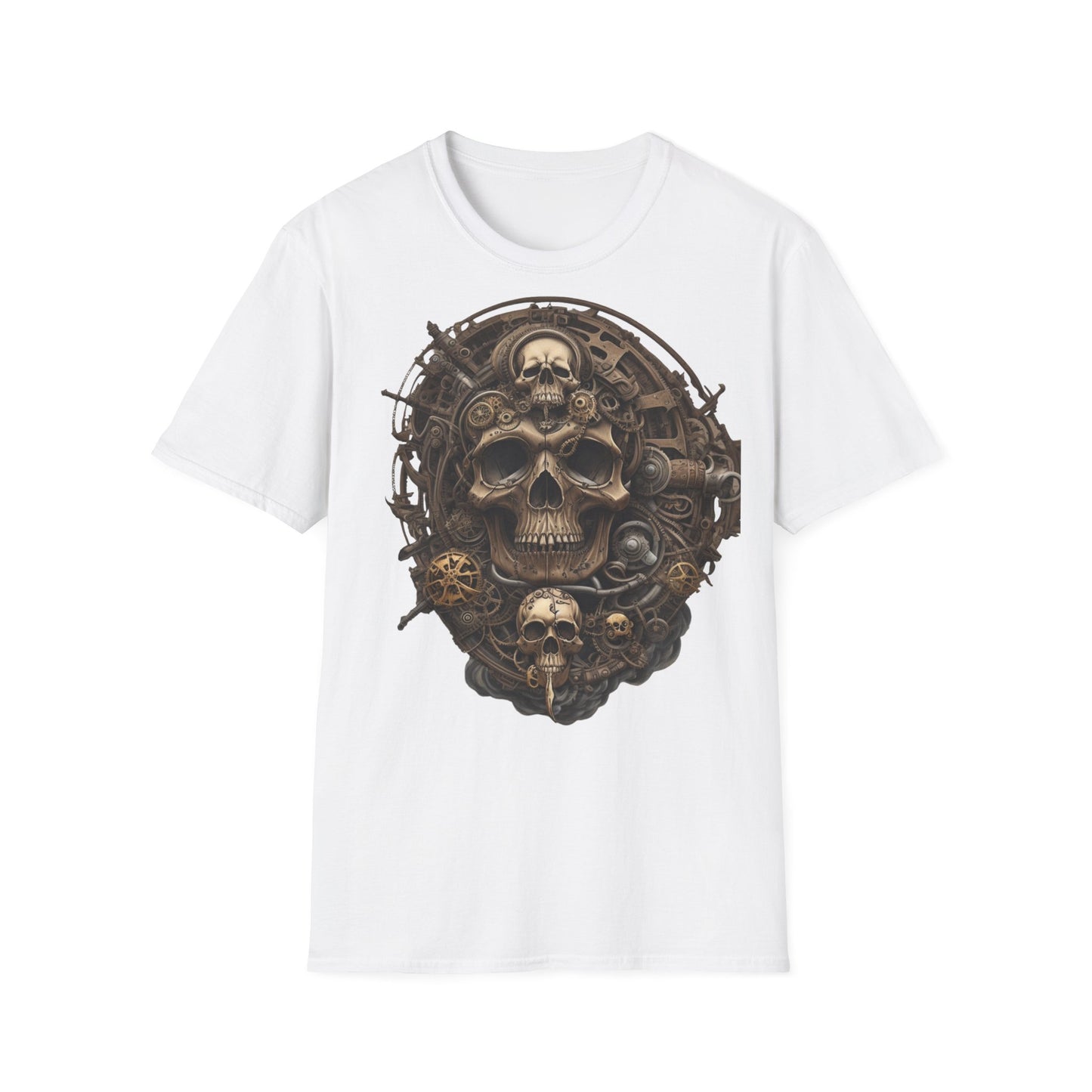 S=T=FU / 006 TSS 001 / Unisex Softstyle T-Shirt / Bronze Skull 01