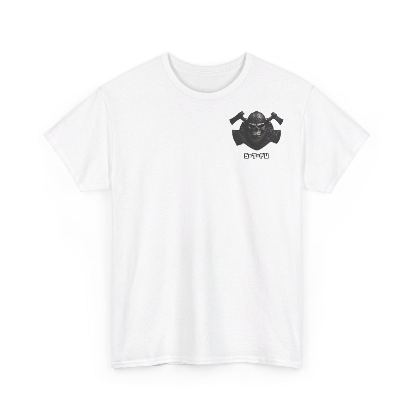 S=T=FU / 001 TSV 001 / Unisex Heavy Cotton Tee / Biker Viking Skull