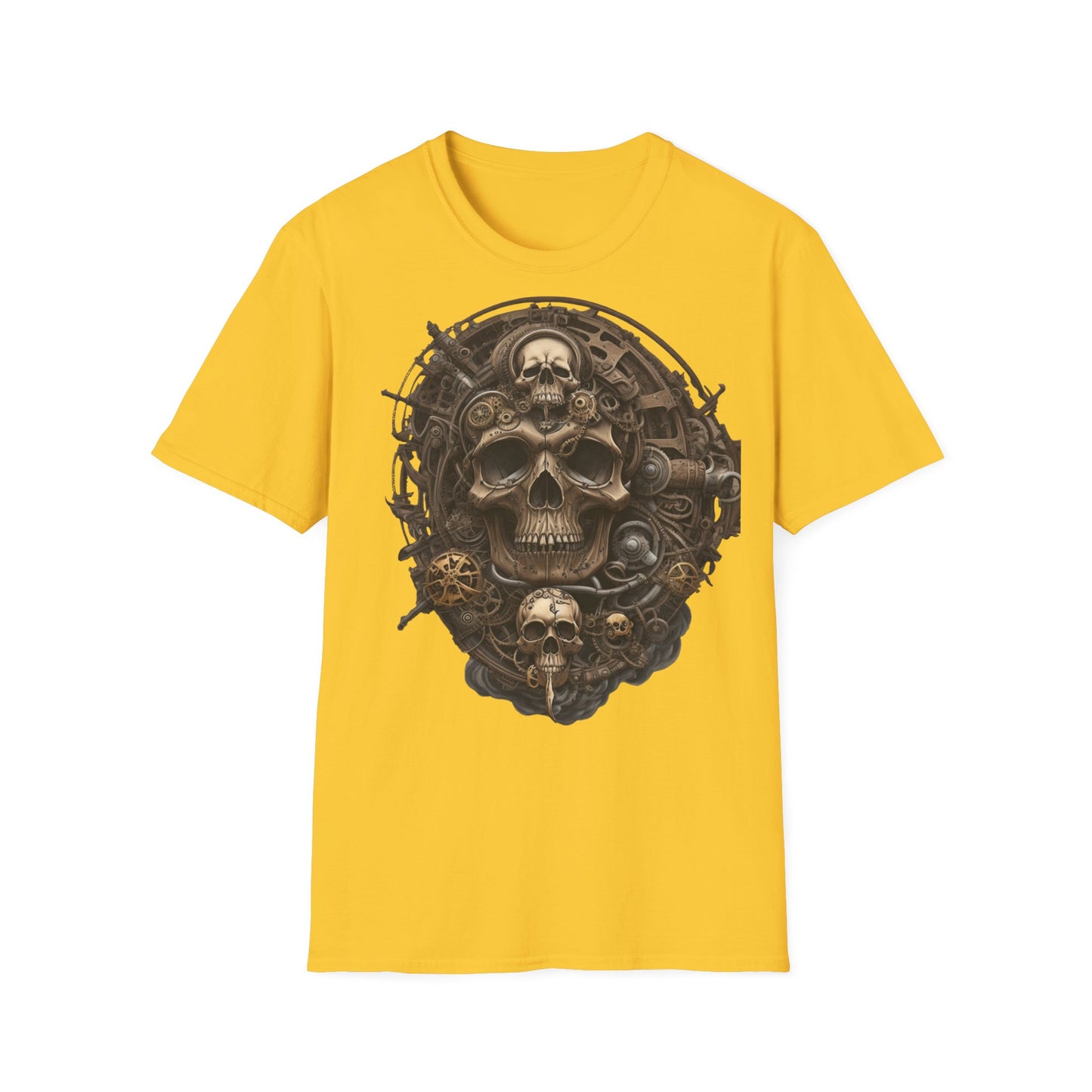 S=T=FU / 006 TSS 001 / Unisex Softstyle T-Shirt / Bronze Skull 01