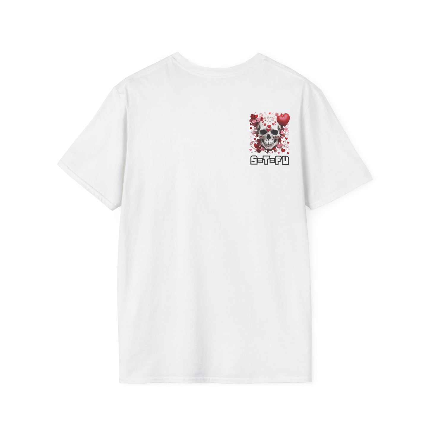 S=T=FU / 015 TVS 001 / Unisex Softstyle T-Shirt / Valentine Skull 01