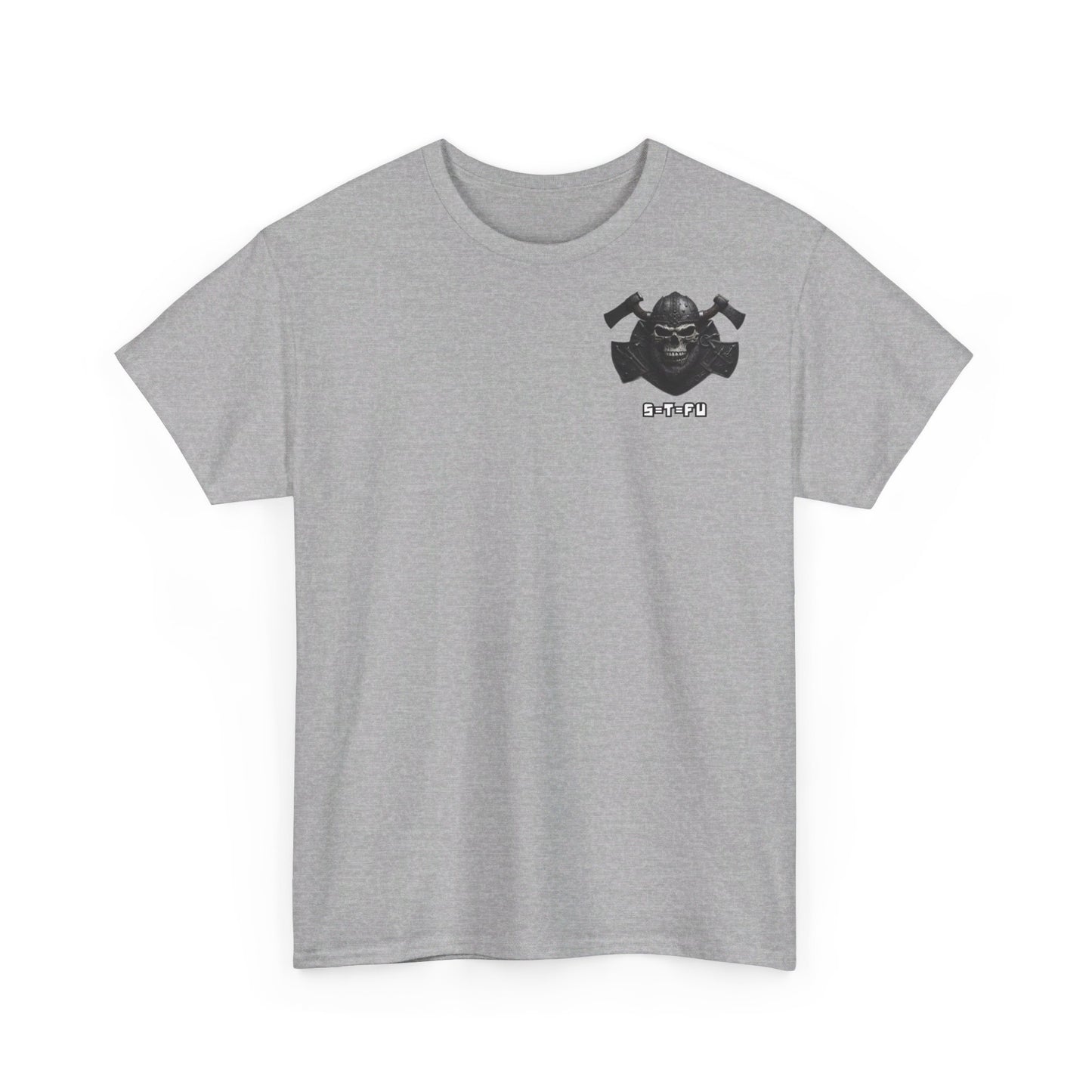 S=T=FU / 001 TSV 001 / Unisex Heavy Cotton Tee / Biker Viking Skull