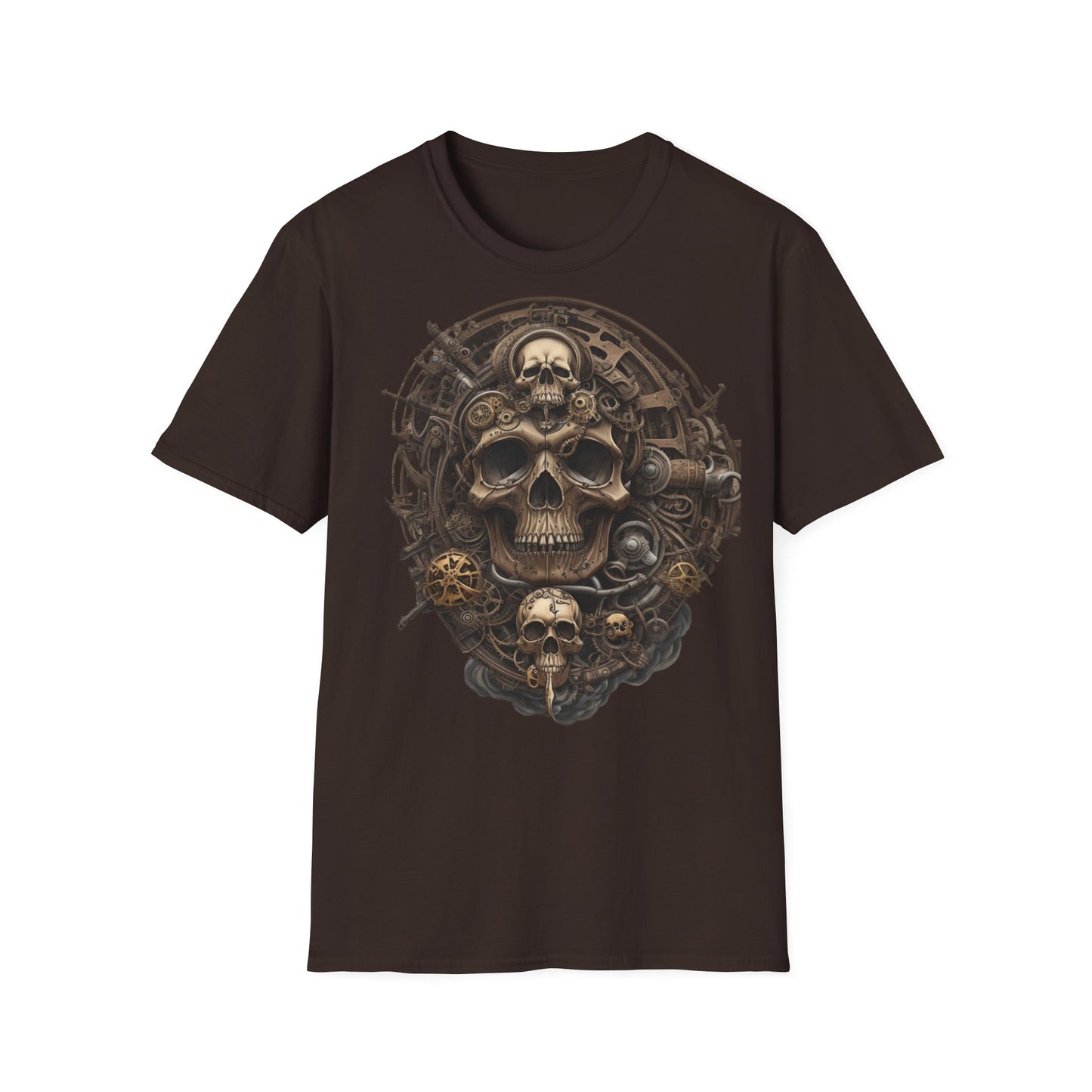 S=T=FU / 006 TSS 001 / Unisex Softstyle T-Shirt / Bronze Skull 01