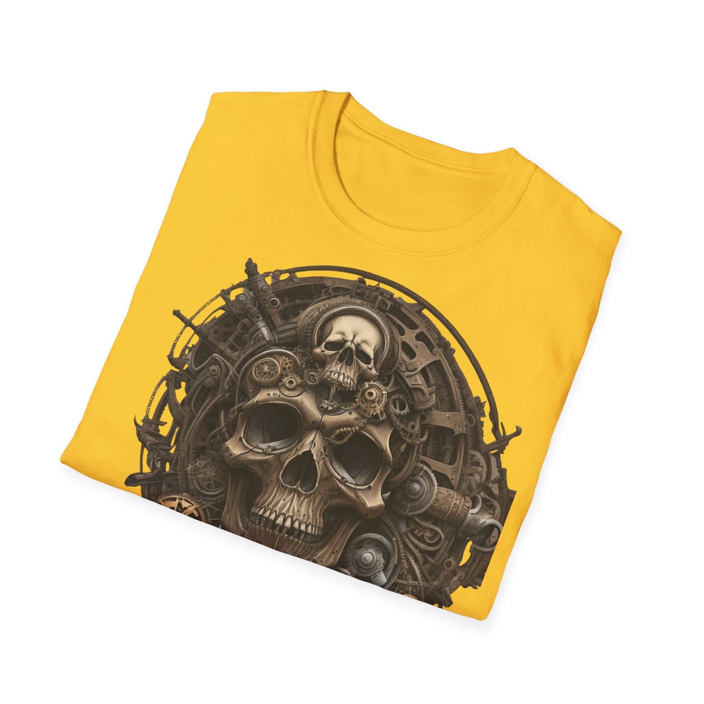 S=T=FU / 006 TSS 001 / Unisex Softstyle T-Shirt / Bronze Skull 01