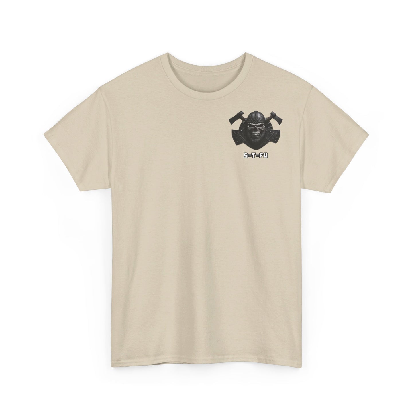 S=T=FU / 001 TSV 001 / Unisex Heavy Cotton Tee / Biker Viking Skull