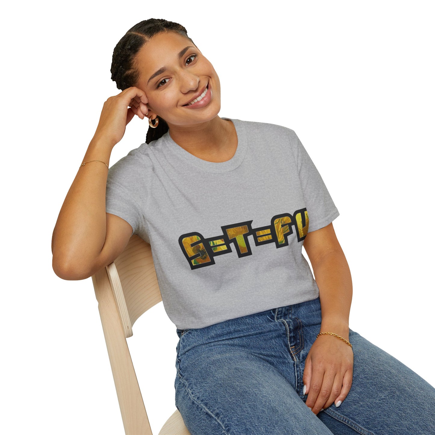 S=T=FU / 013 TBS 001 / Unisex Softstyle T-Shirt / On Brand Sunflowers