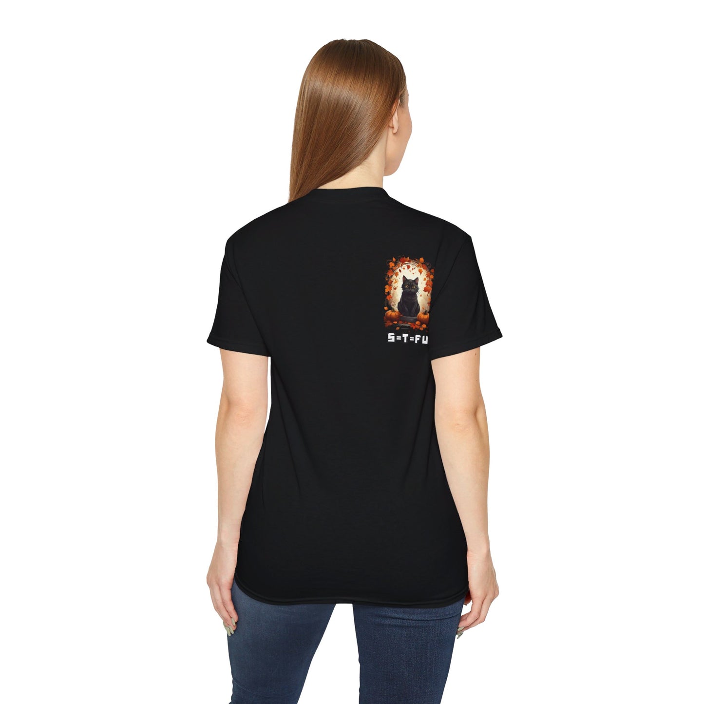 S=T=FU / 011 THC 001 / Unisex Ultra Cotton Tee / Halloween Cat 01