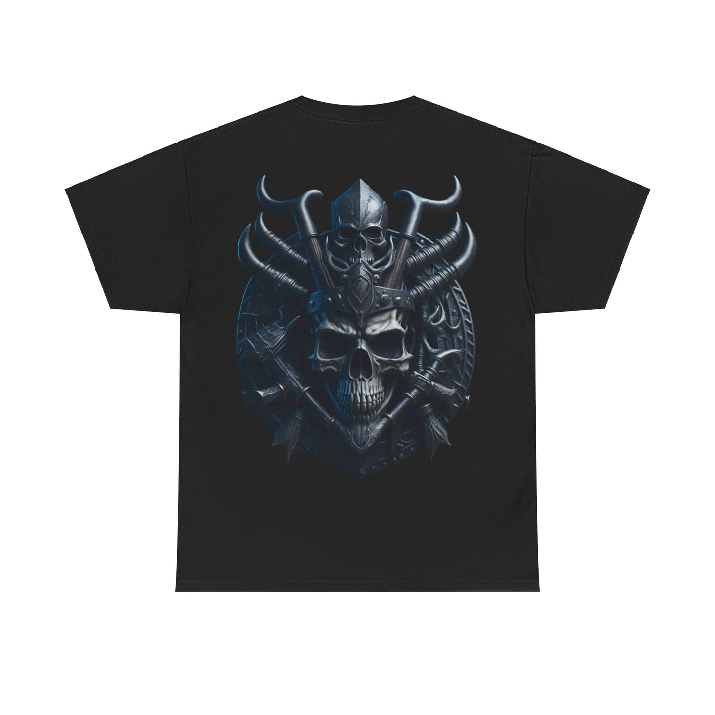 S=T=FU / 001 TSV 001 / Unisex Heavy Cotton Tee / Biker Viking Skull