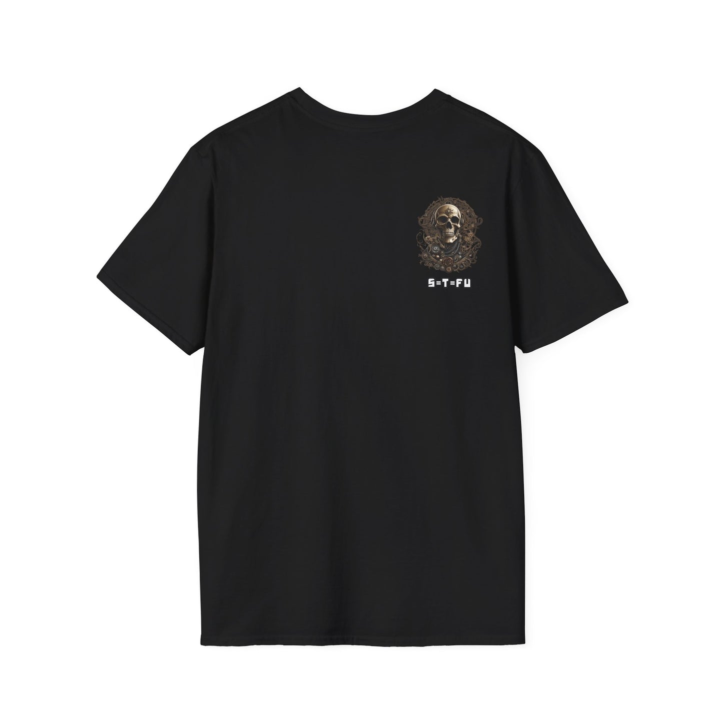 S=T=FU / 006 TSS 001 / Unisex Softstyle T-Shirt / Bronze Skull 01