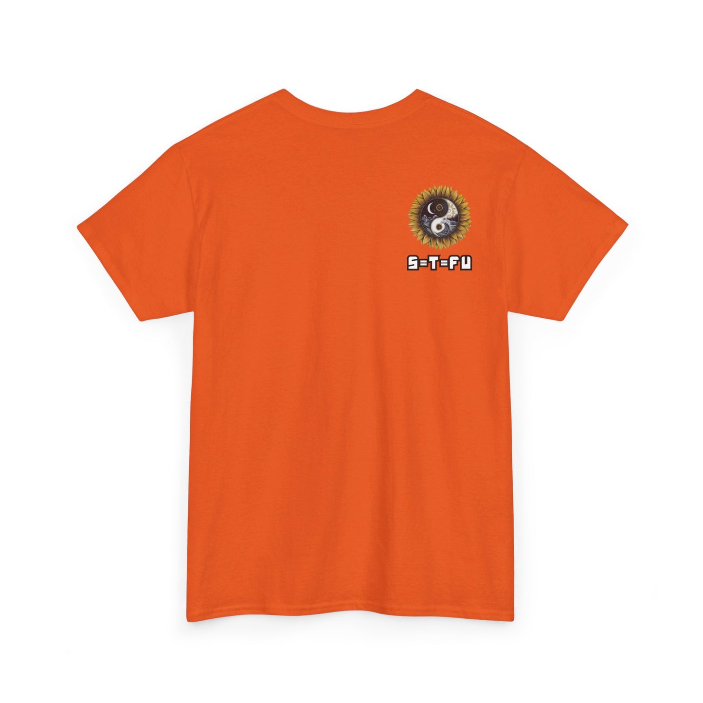 S=T=FU / 009 TAY 001 / Unisex Heavy Cotton Tee / Yin Yang Sunflower