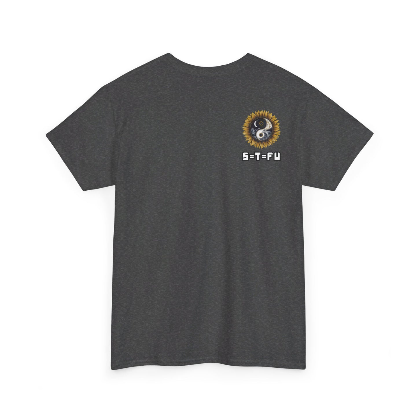 S=T=FU / 009 TAY 001 / Unisex Heavy Cotton Tee / Yin Yang Sunflower