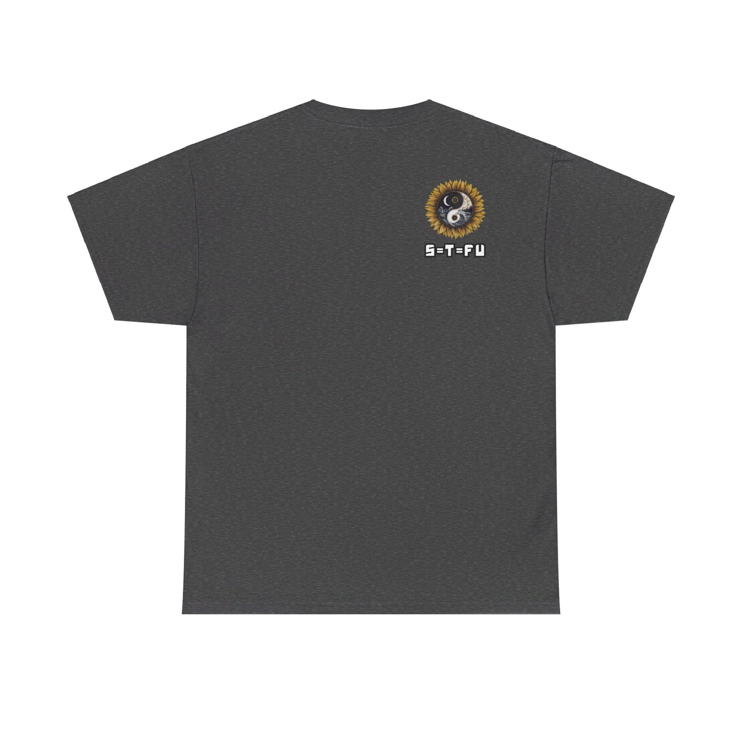 S=T=FU / 009 TAY 001 / Unisex Heavy Cotton Tee / Yin Yang Sunflower