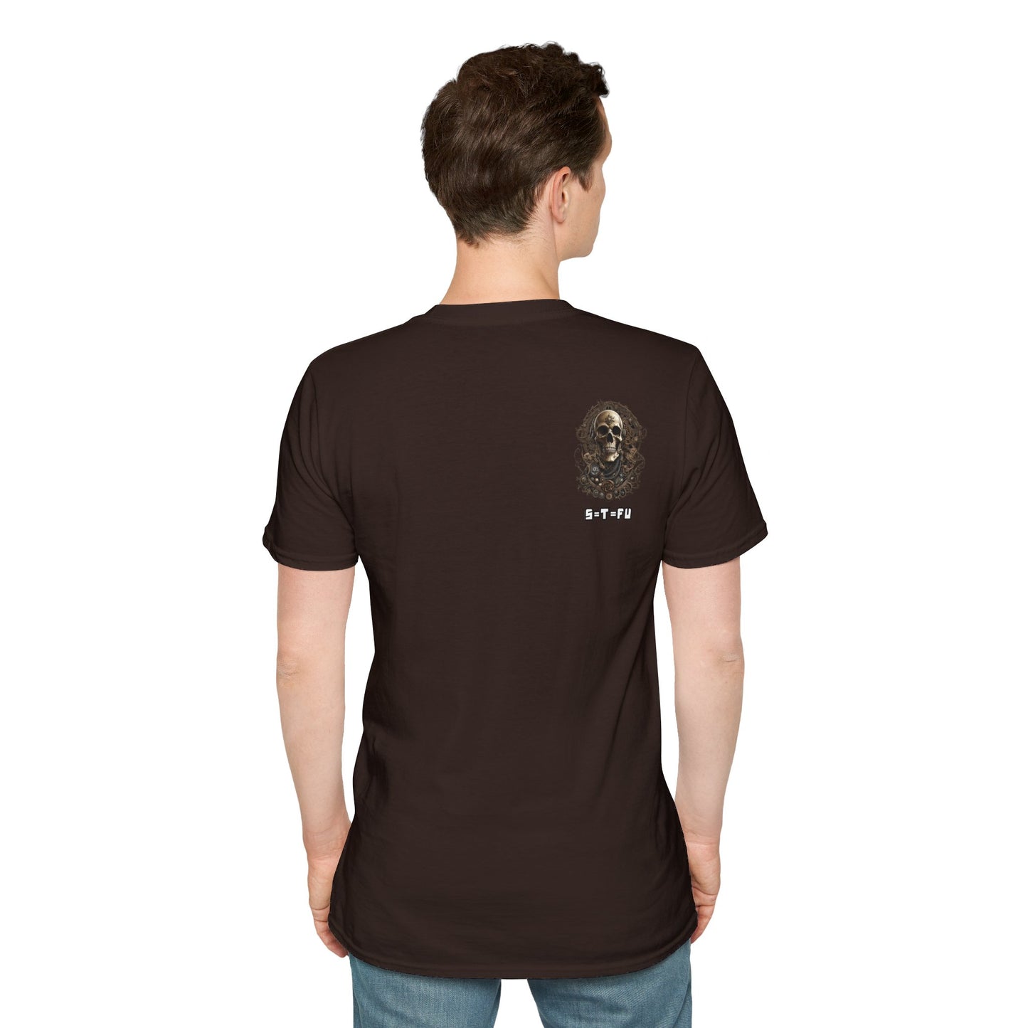 S=T=FU / 006 TSS 001 / Unisex Softstyle T-Shirt / Bronze Skull 01