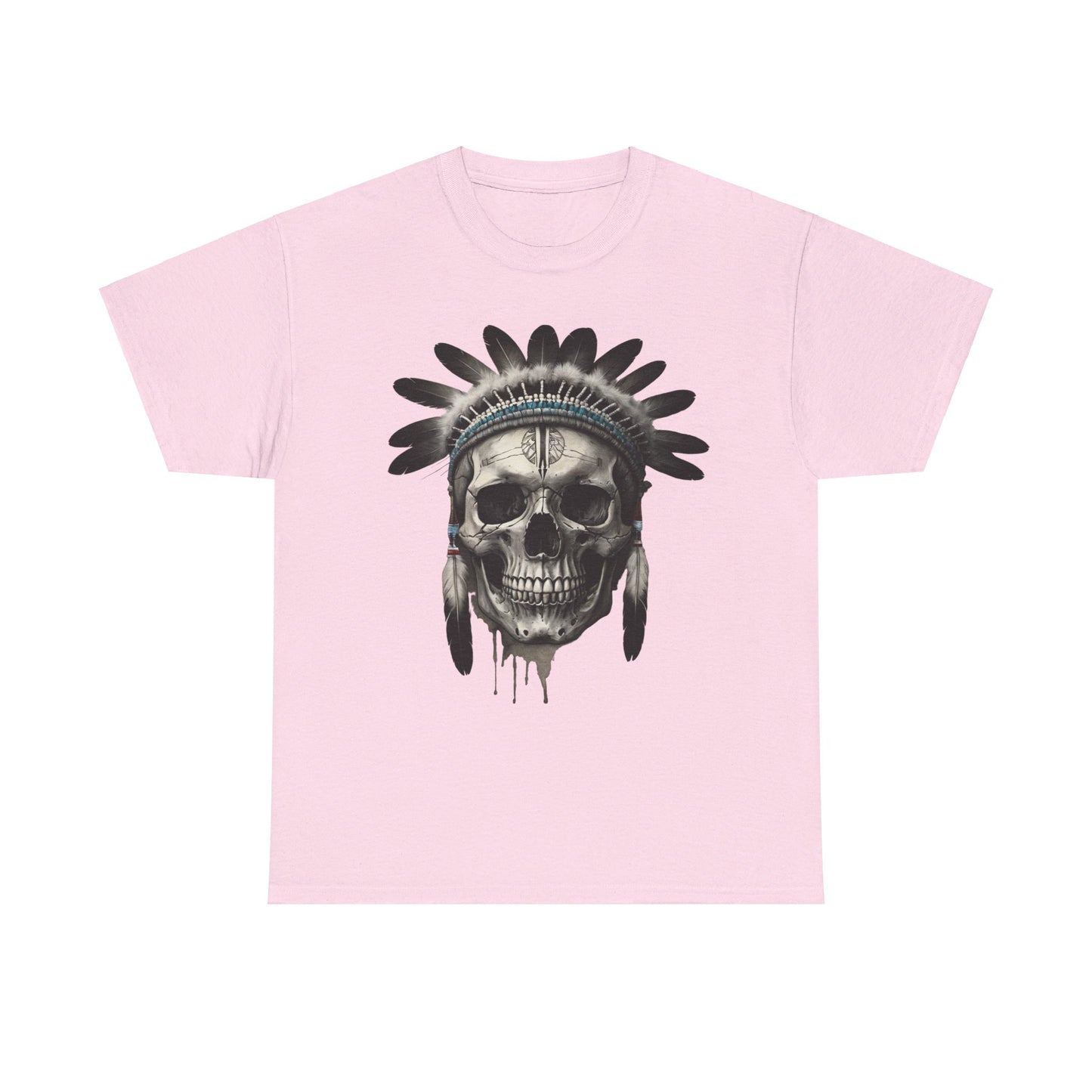 S=T=FU / 007 TSI 001 / Unisex Heavy Cotton Tee / Native American Skull