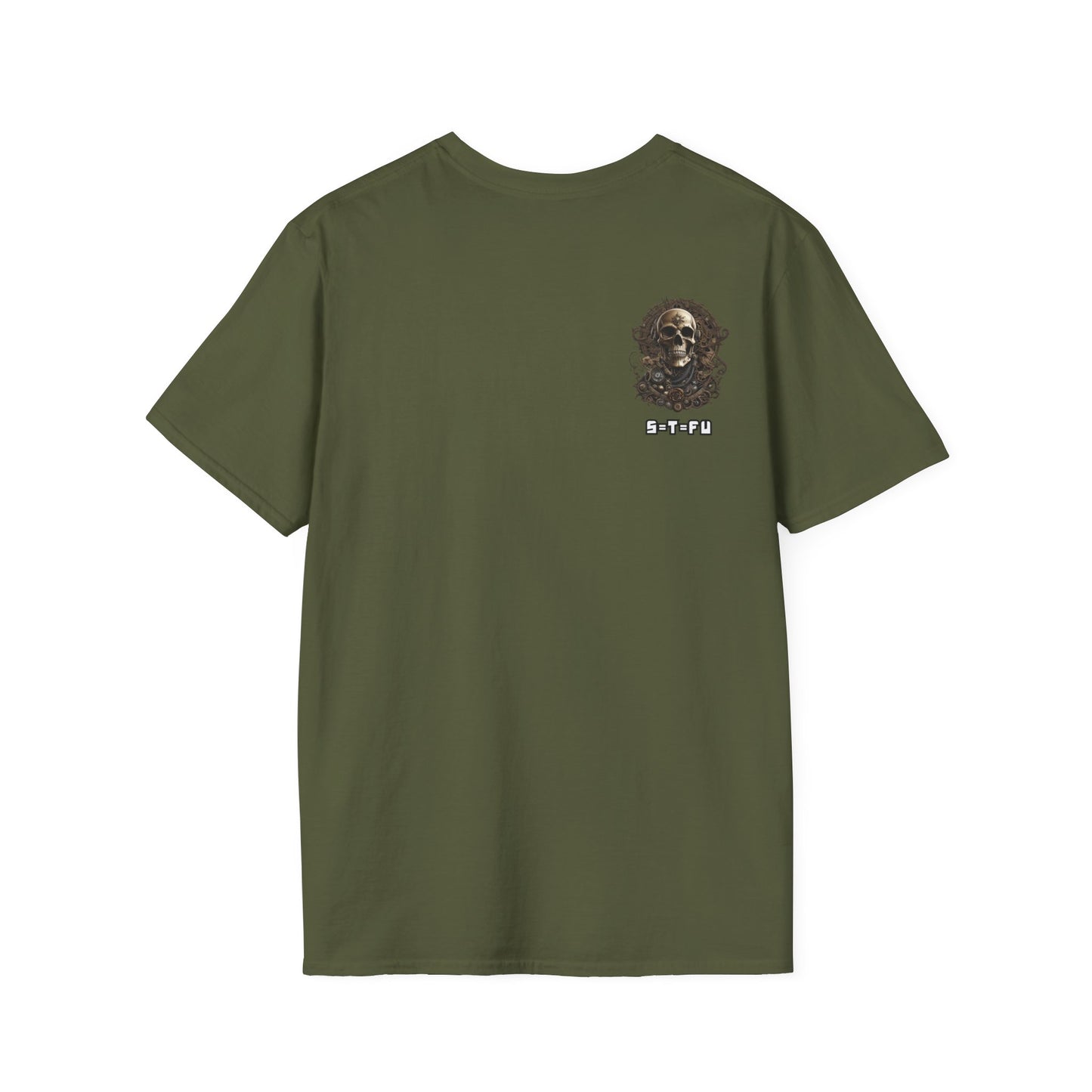 S=T=FU / 006 TSS 001 / Unisex Softstyle T-Shirt / Bronze Skull 01