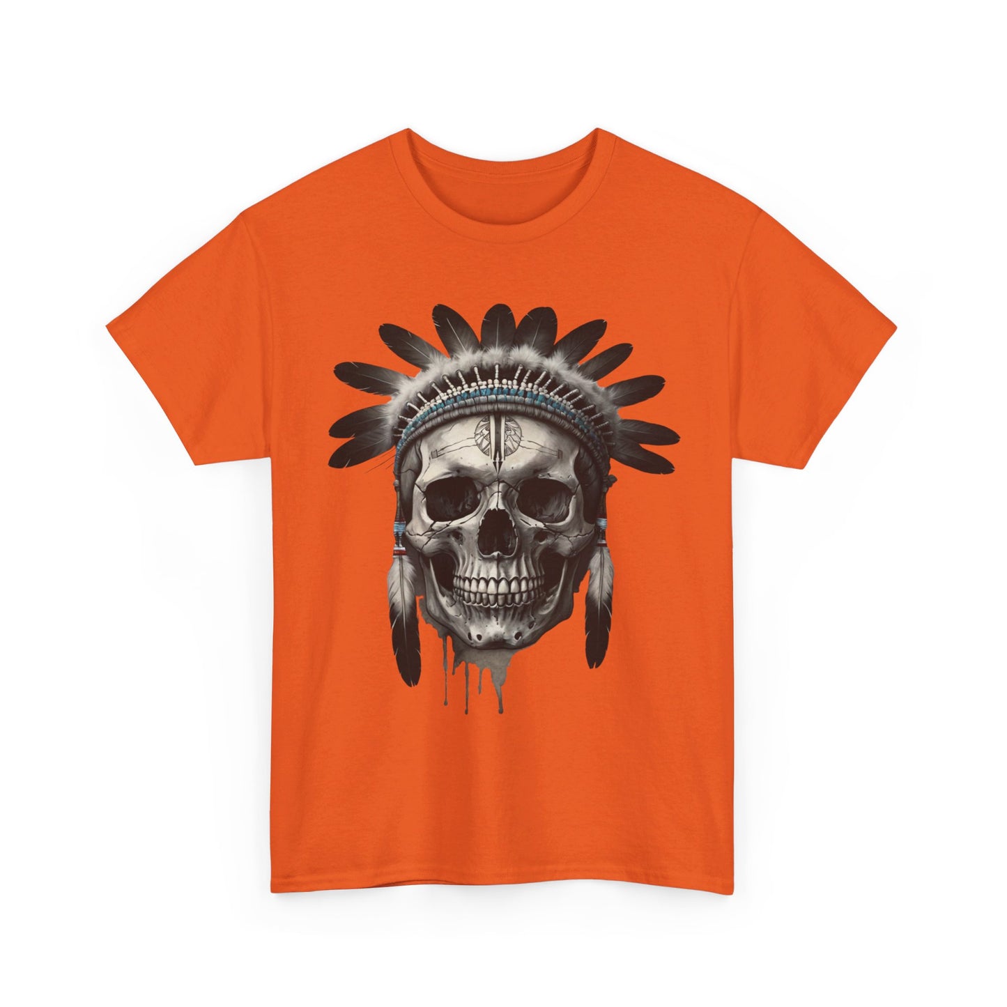 S=T=FU / 007 TSI 001 / Unisex Heavy Cotton Tee / Native American Skull
