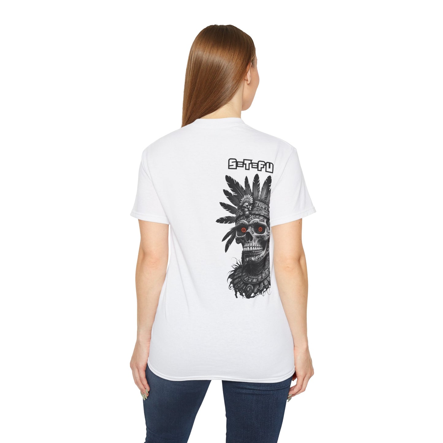 S=T=FU / 008 TSA 001 / Unisex Ultra Cotton Tee / Aztec Mictecacihuatl