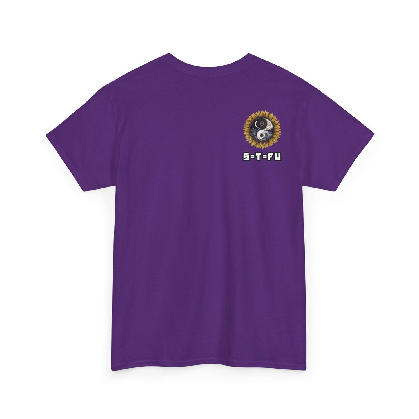 S=T=FU / 009 TAY 001 / Unisex Heavy Cotton Tee / Yin Yang Sunflower
