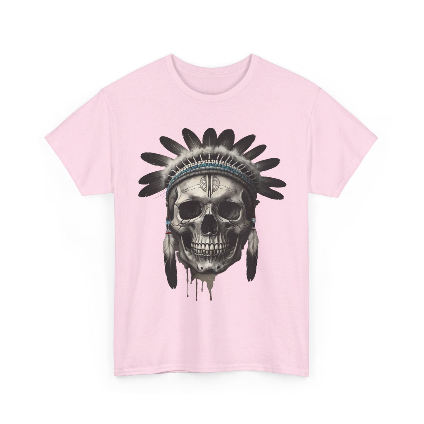 S=T=FU / 007 TSI 001 / Unisex Heavy Cotton Tee / Native American Skull