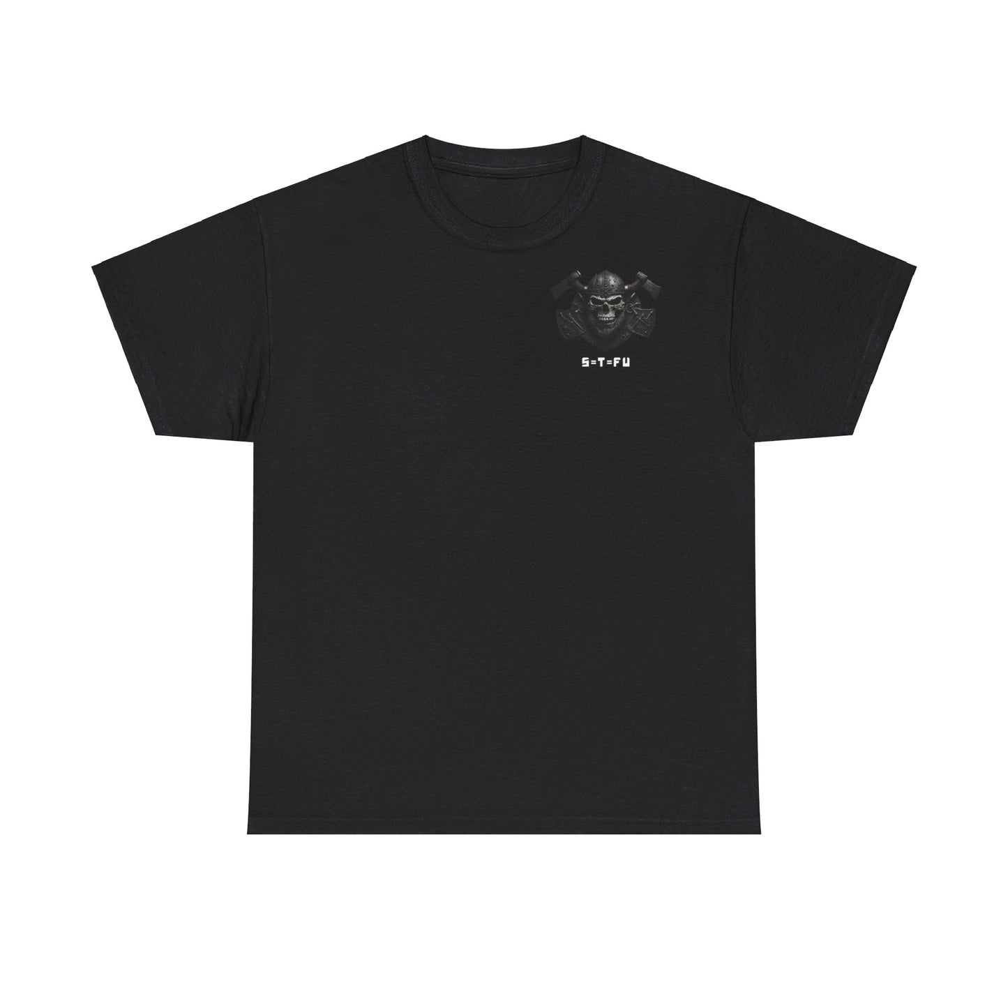 S=T=FU / 001 TSV 001 / Unisex Heavy Cotton Tee / Biker Viking Skull