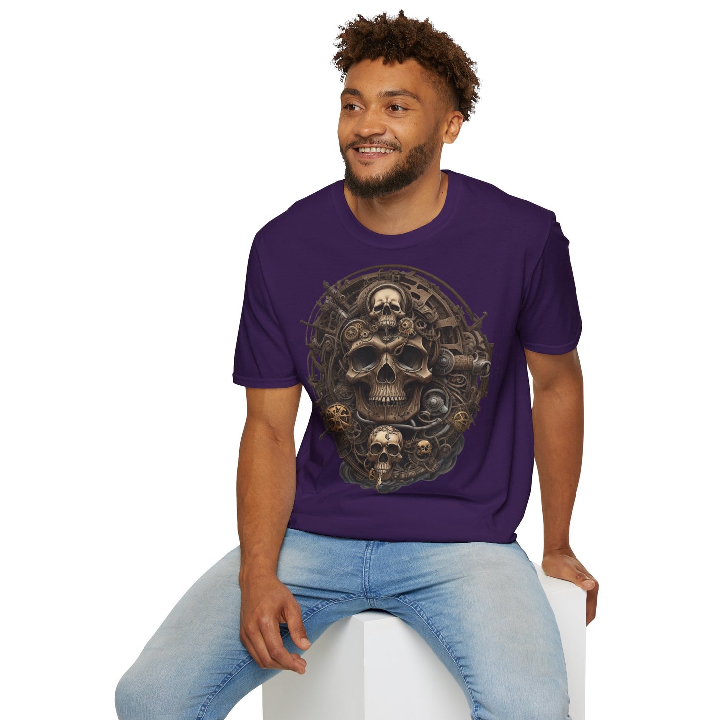 S=T=FU / 006 TSS 001 / Unisex Softstyle T-Shirt / Bronze Skull 01