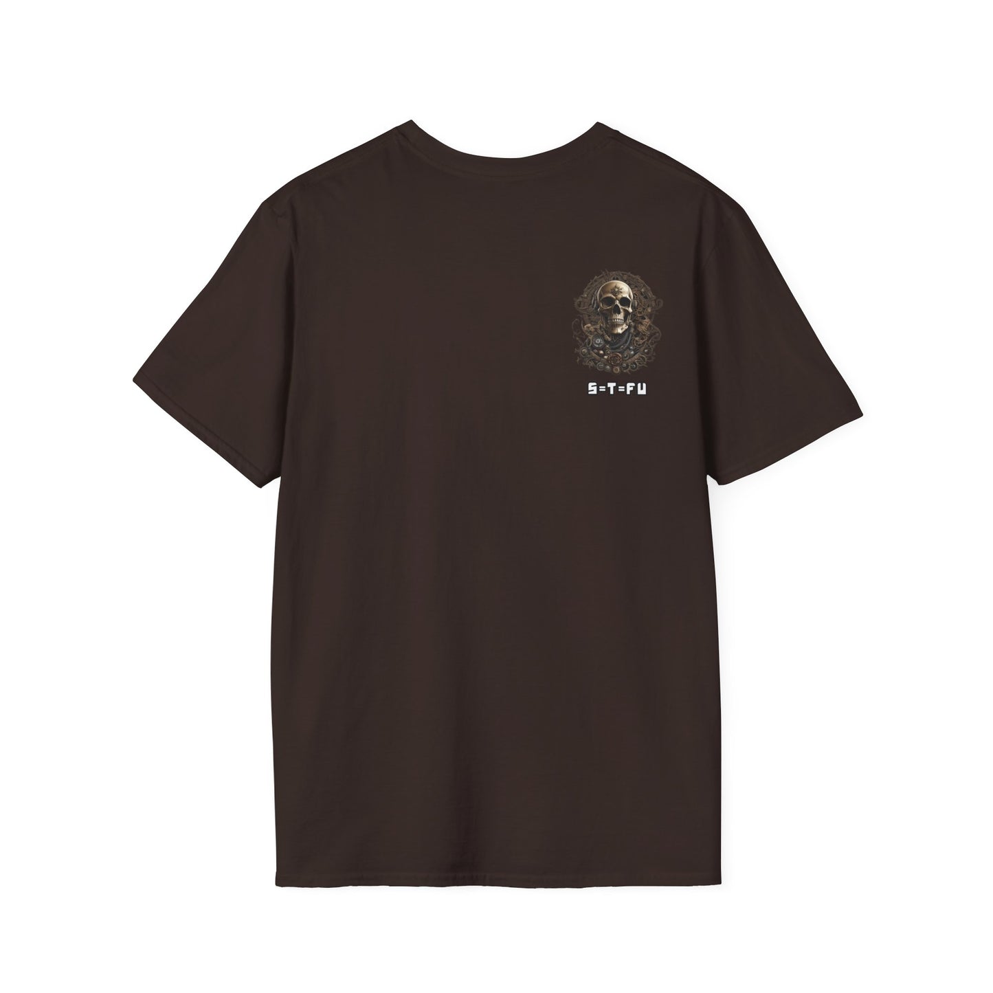 S=T=FU / 006 TSS 001 / Unisex Softstyle T-Shirt / Bronze Skull 01