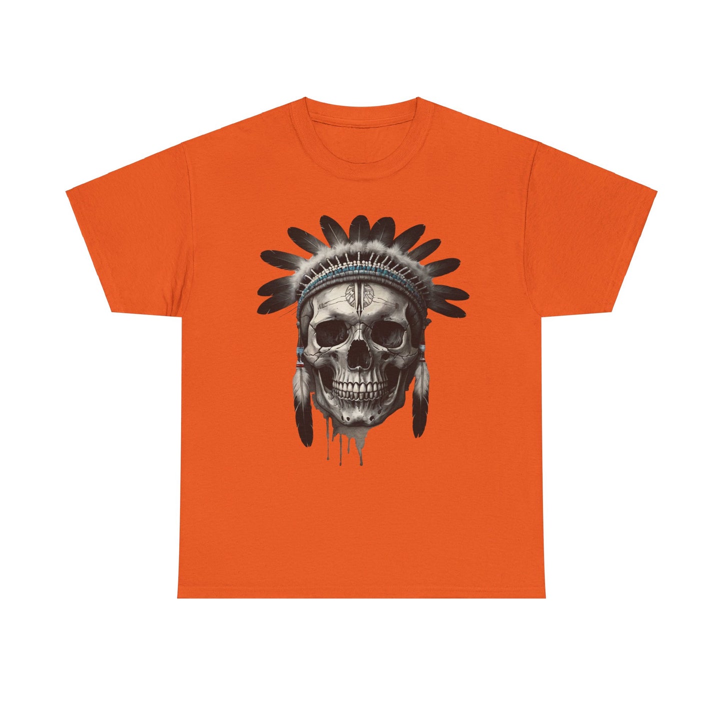 S=T=FU / 007 TSI 001 / Unisex Heavy Cotton Tee / Native American Skull
