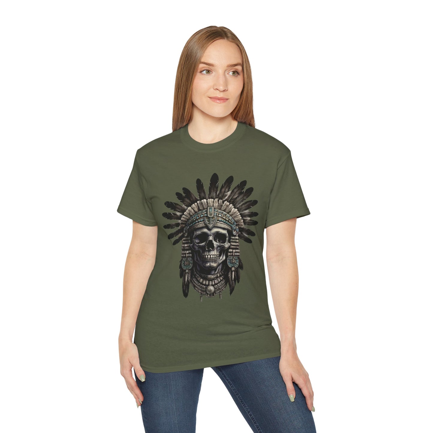 S=T=FU / 008 TSA 001 / Unisex Ultra Cotton Tee / Aztec Mictecacihuatl