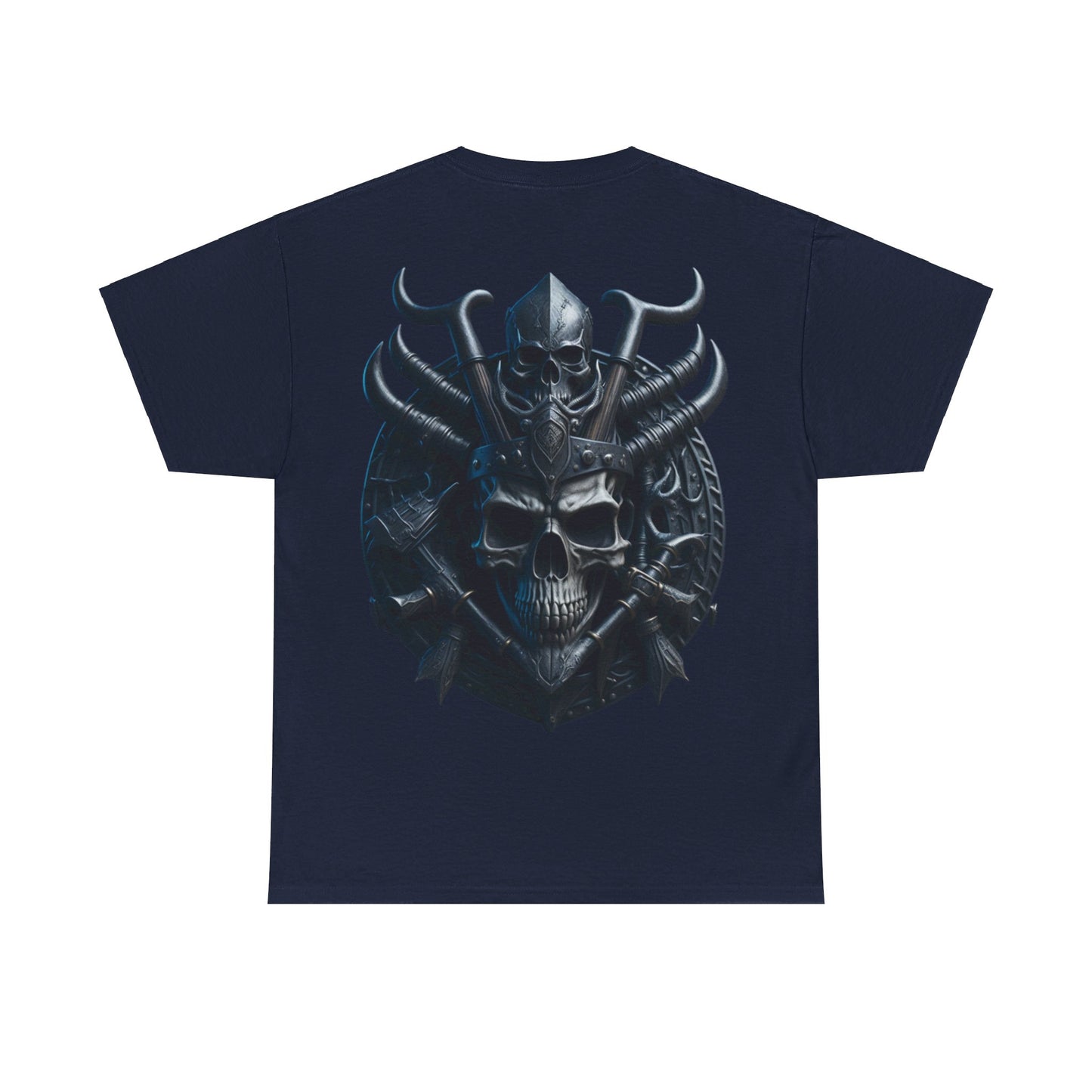 S=T=FU / 001 TSV 001 / Unisex Heavy Cotton Tee / Biker Viking Skull