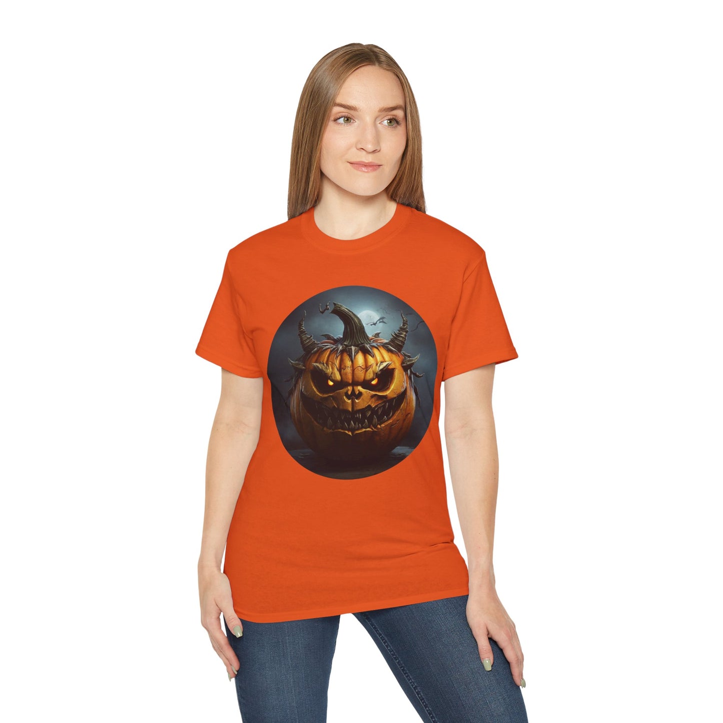 S=T=FU / 014 THP 001 / Unisex Ultra Cotton Tee / Halloween Pumpkin 01