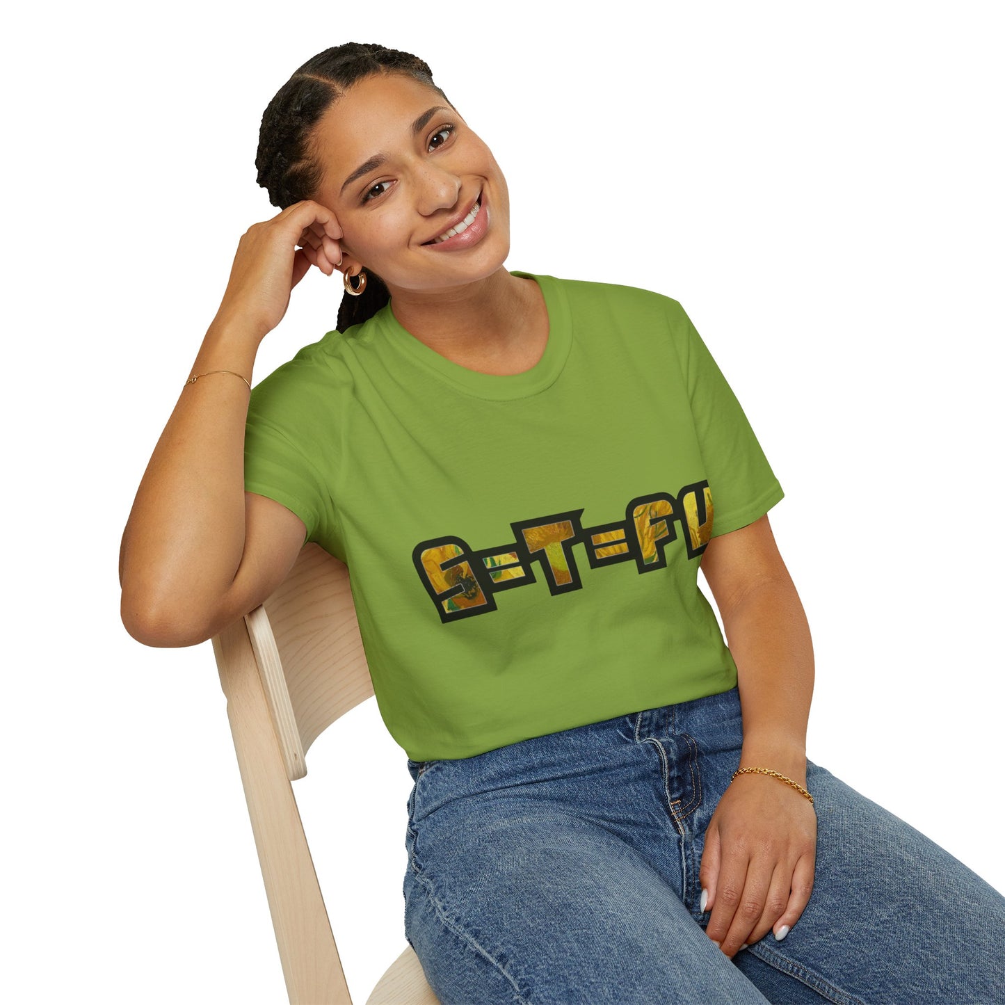 S=T=FU / 013 TBS 001 / Unisex Softstyle T-Shirt / On Brand Sunflowers