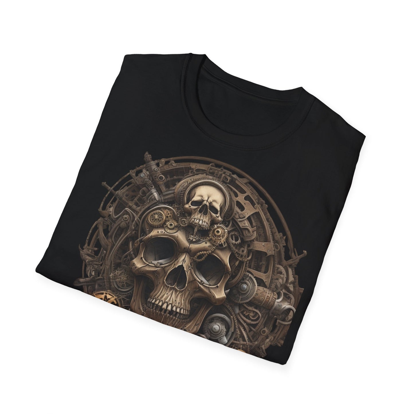 S=T=FU / 006 TSS 001 / Unisex Softstyle T-Shirt / Bronze Skull 01