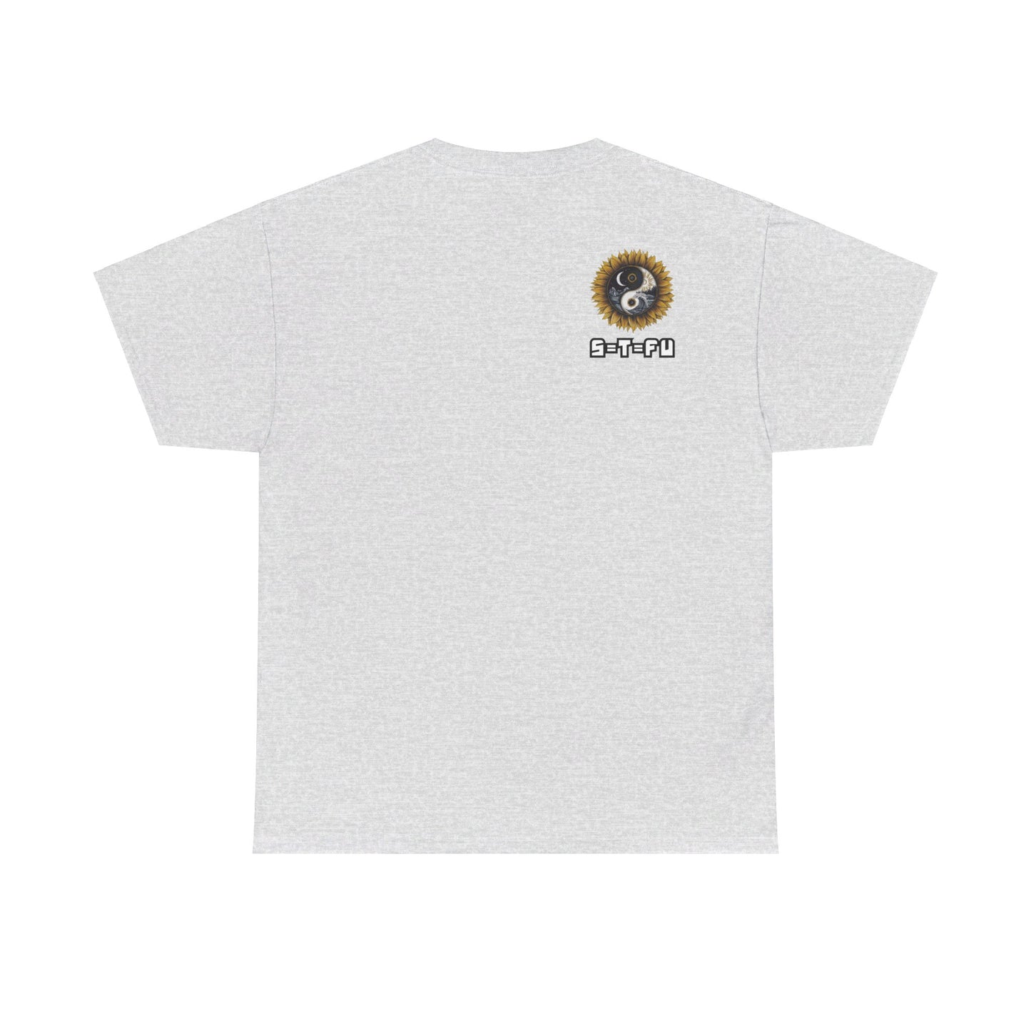 S=T=FU / 009 TAY 001 / Unisex Heavy Cotton Tee / Yin Yang Sunflower
