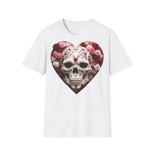 S=T=FU / 015 TVS 001 / Unisex Softstyle T-Shirt / Valentine Skull 01
