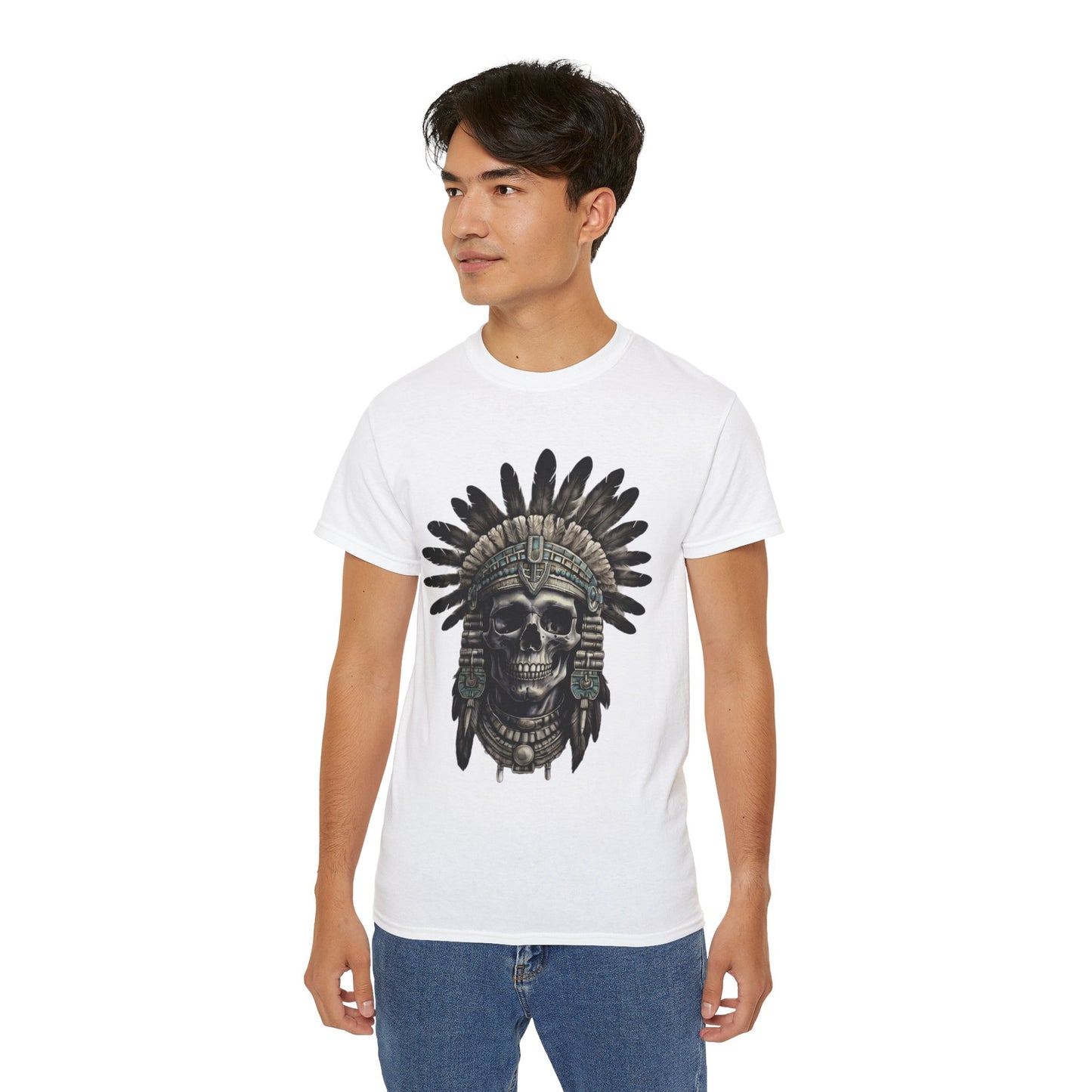 S=T=FU / 008 TSA 001 / Unisex Ultra Cotton Tee / Aztec Mictecacihuatl