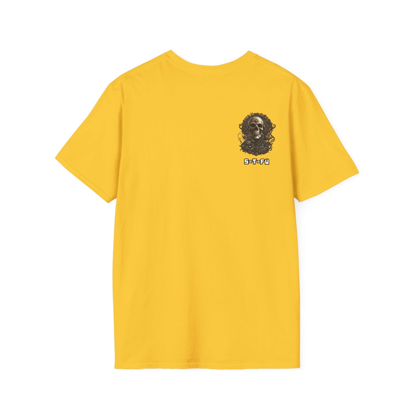 S=T=FU / 006 TSS 001 / Unisex Softstyle T-Shirt / Bronze Skull 01