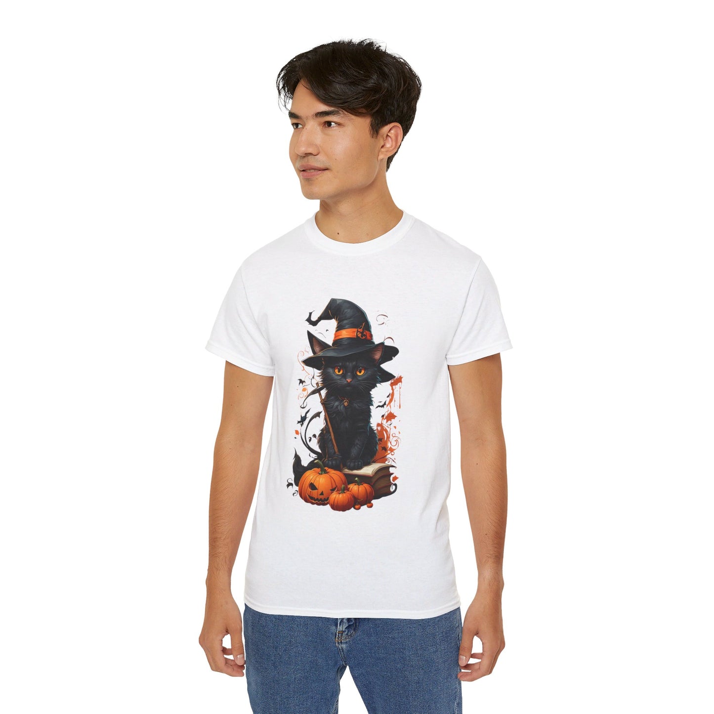 S=T=FU / 011 THC 001 / Unisex Ultra Cotton Tee / Halloween Cat 01