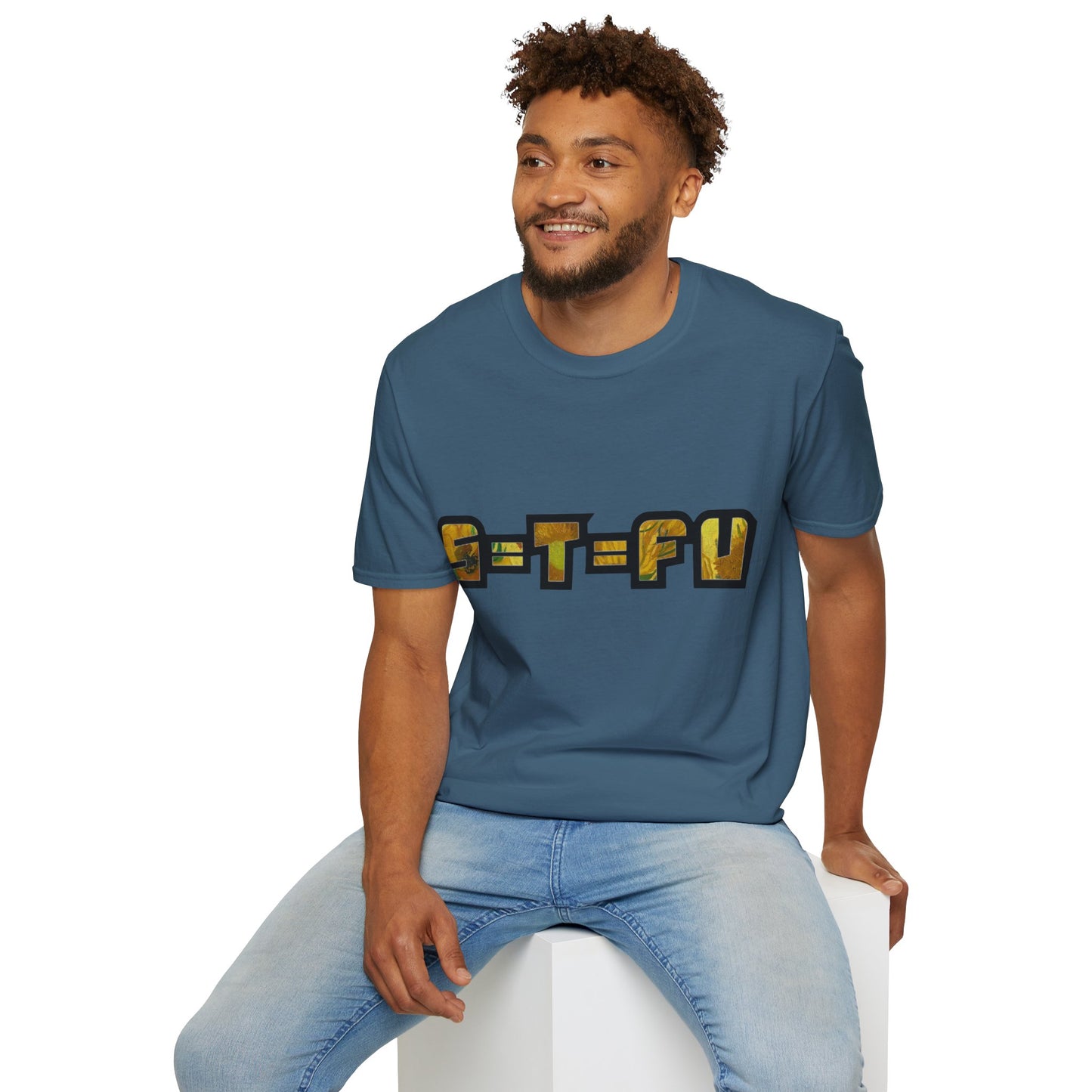 S=T=FU / 013 TBS 001 / Unisex Softstyle T-Shirt / On Brand Sunflowers
